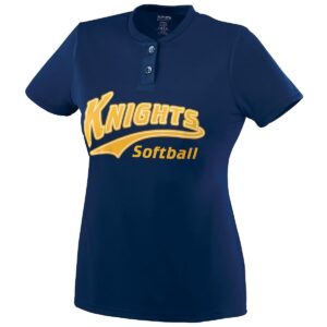 GIRLS WICKING TWO-BUTTON JERSEY