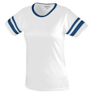 LADIES JUNIOR FIT COTTON/SPANDEX CAMP TEE