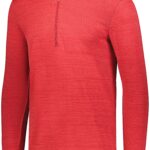 STRIATED 1/2 ZIP PULLOVER