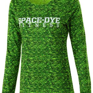 Ladies Space Dye Shirt Long Sleeve