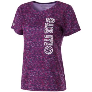 Ladies Space Dye Shirt Short Sleeve