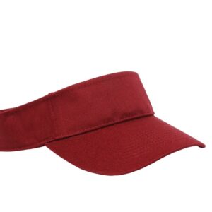 Cotton Woven Hook-And-Loop Adjustable Visor