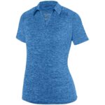 Ladies Intensify Black Heather Polo