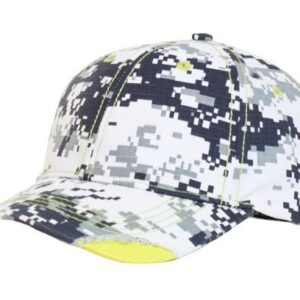 Distressed Camo Hook-And-Loop Adjustable Cap