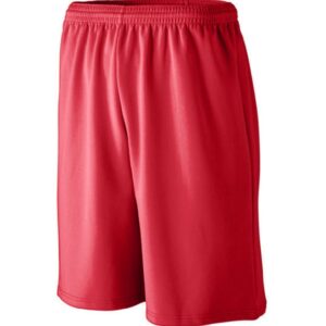 LONGER LENGTH WICKING MESH ATHLETIC SHORTS