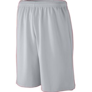 YOUTH LONGER LENGTH WICKING MESH ATHLETIC SHORTS