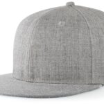 Wool Blend Heather Snapback Cap