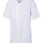 Pinstripe Full-Button Jersey