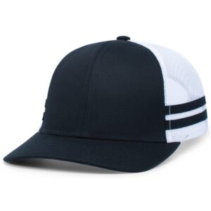 Low-Profile Stripe Trucker Cap
