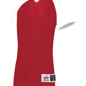 GIRLS TWO-BUTTON SOFTBALL JERSEY